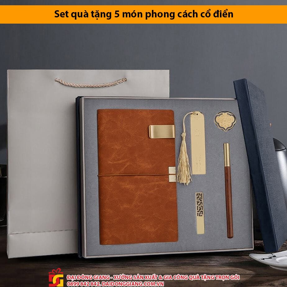 Set quà tặng 5 món phong cách cổ điển