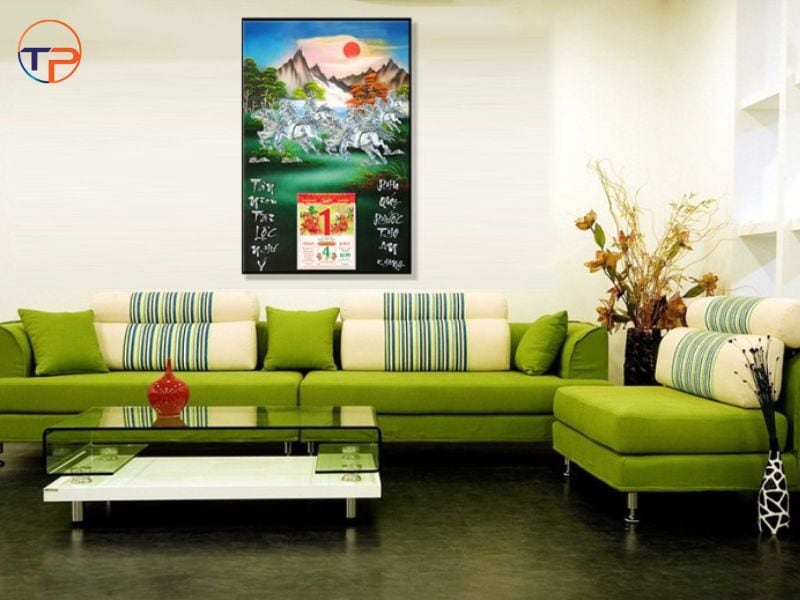 10+ Bí Quyết Trang Trí Phòng Khách Hiện Đại Và Tiện Nghi 18 Lich treo tuong