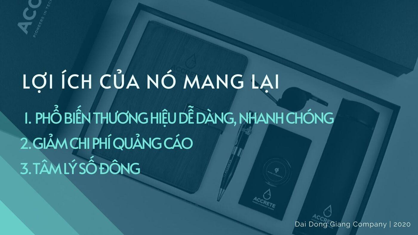 Lợi ích của việc dùng quà tặng đề marketing