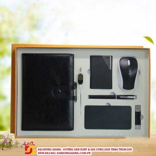 Bộ giftset quà tặng in logo thương hiệu sang trọng 5