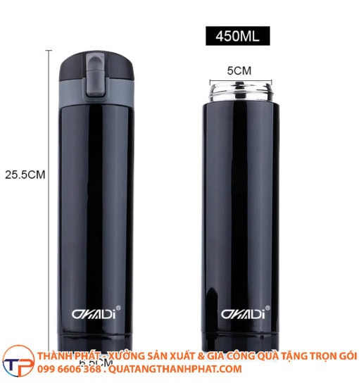 Bình giữ nhiệt blue sky phong cách nhật bản okadi  bgn18 - ảnh 3