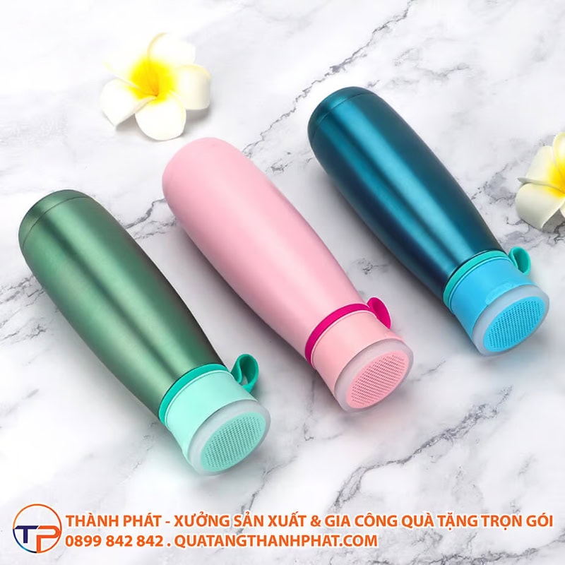 Binh giu nhiet co kem loa bluetooth lux hien dai