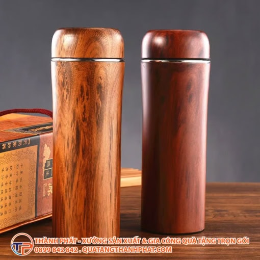 Bình giữ nhiệt vỏ gỗ sang trọng bgn09