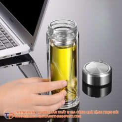 Bình Nước Thuỷ Tinh Có Lõi Lọc Trà Cao Cấp Bgn11 22 Binh pha tra giu nhiet thuy tinh cao cap tinh te