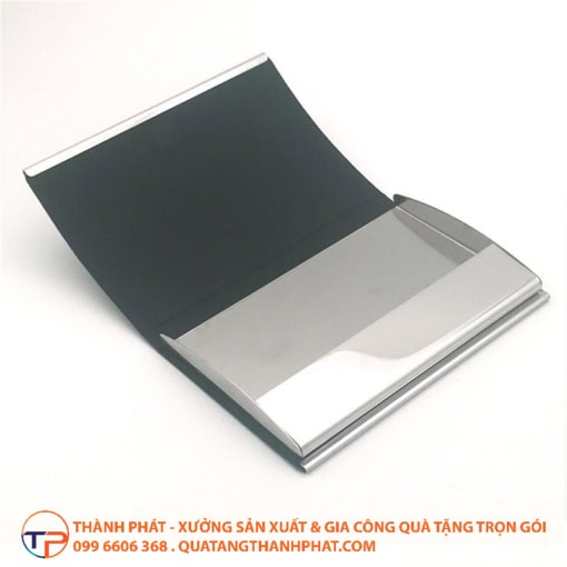 Hộp danh thiếp da đan caro bc17 - ảnh 5