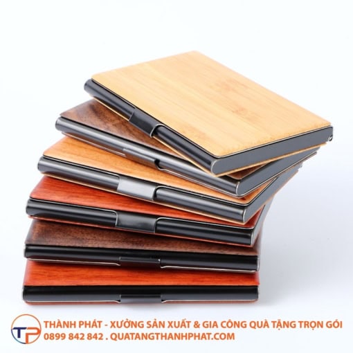 Hộp đựng thẻ kinh doanh bằng gỗ cao cấp bc02 - ảnh 3