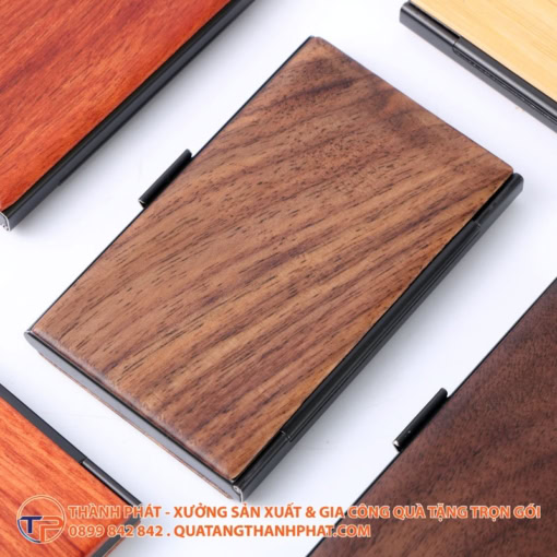 Hộp đựng thẻ kinh doanh bằng gỗ cao cấp bc02