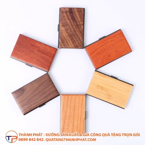 Hộp đựng thẻ kinh doanh bằng gỗ cao cấp bc02 - ảnh 5