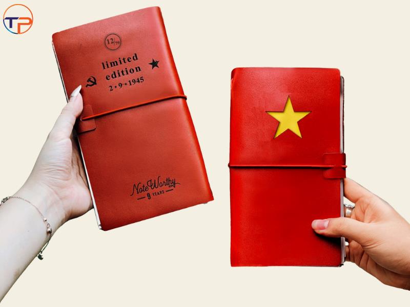 Sổ tay bìa da làm quà tặng