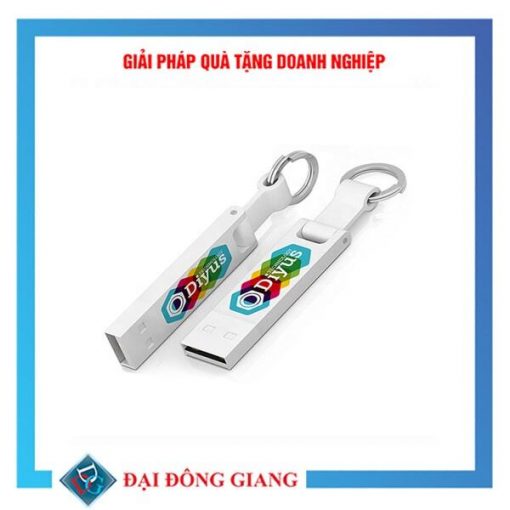 Usb kiêm móc treo chìa khóa in logo doanh nghiệp