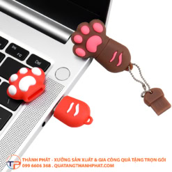 Usb de thuong hinh chan meo qua tang