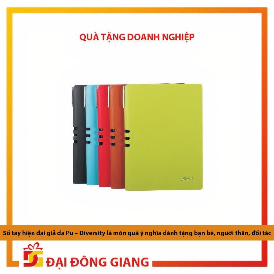 Sổ tay hiện đại giả da pu – diversity là món quà ý nghĩa, sang trọng dành tặng bạn bè, người thân, đối tác