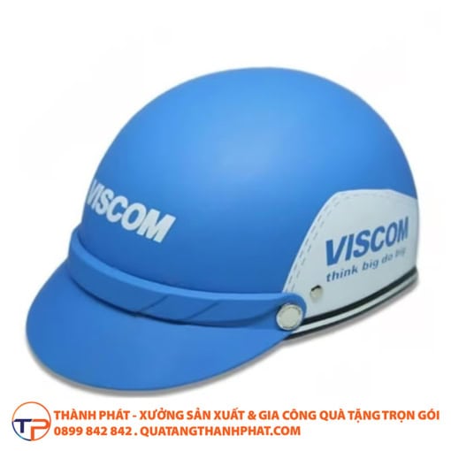 Mũ bảo hiểm nửa đầu in logo bh06