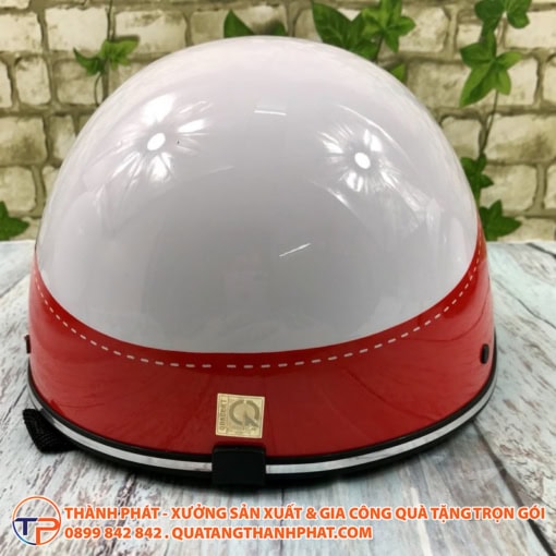 Mũ bảo hiểm in logo doanh nghiệp bóng bh03 - ảnh 2