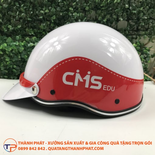 Mũ bảo hiểm in logo doanh nghiệp bóng bh03 - ảnh 3
