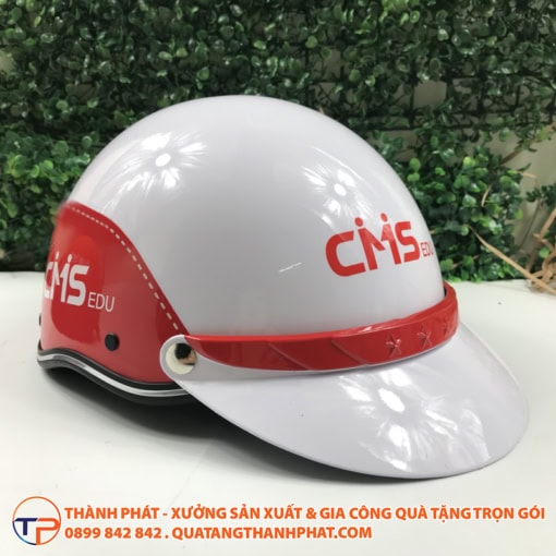 Mũ bảo hiểm in logo doanh nghiệp bóng bh03 - ảnh 4