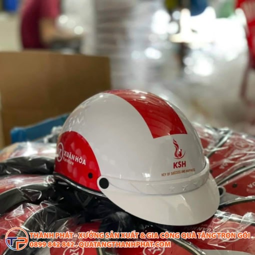 Mũ bảo hiểm in logo doanh nghiệp bóng bh03 - ảnh 5