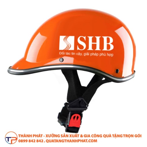 Nón bảo hiểm quảng cáo in logo bh01