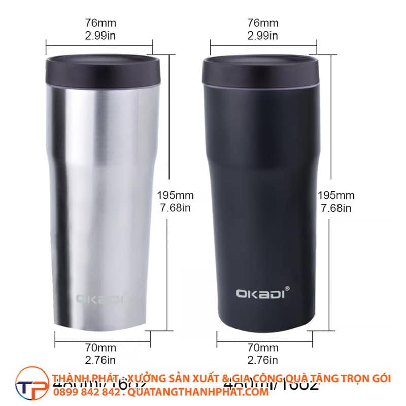 Ly Giữ Nhiệt Okadi In Ấn Logo Doanh Nghiệp Theo Yêu Cầu Bgn22 18 Ly giu nhiet okadi in an logo kd01 in logo