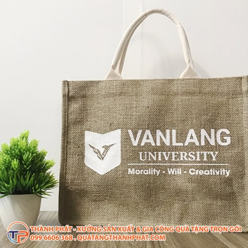 Túi vải đay linen cao cấp in ấn logo tv01 - ảnh 3