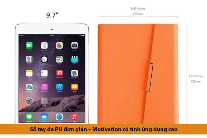 Sổ tay da pu đơn giản – motivation có tính ứng dụng cao