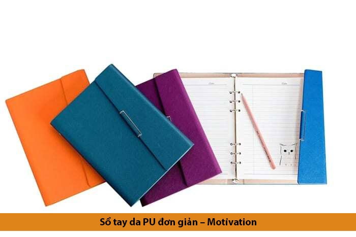 Sổ tay da pu đơn giản – motivation