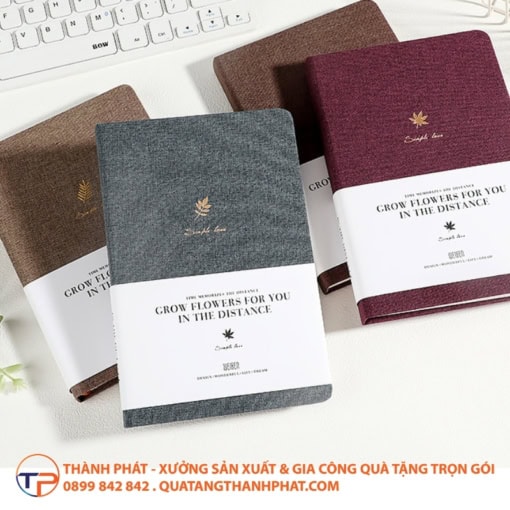 Sổ tay bìa vải cao cấp pastel