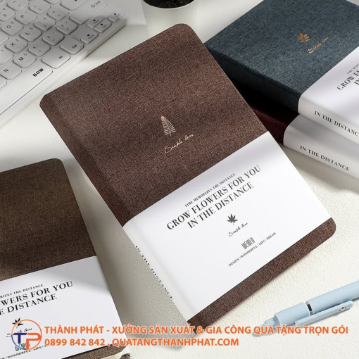 Sổ tay bìa vải cao cấp pastel - ảnh 4