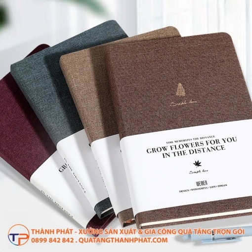 Sổ tay bìa vải cao cấp pastel - ảnh 3