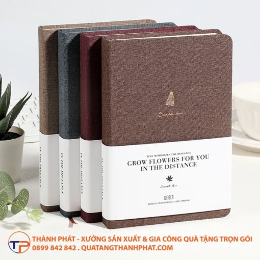 Sổ tay bìa vải cao cấp pastel - ảnh 2