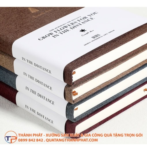 Sổ tay bìa vải cao cấp pastel - ảnh 5