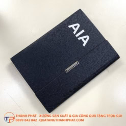 Sổ tay da cao cấp có khe để thẻ Leader