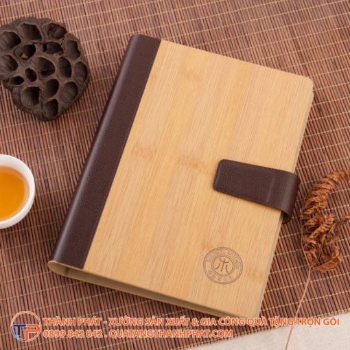 Sổ tay bìa gỗ cao cấp nature