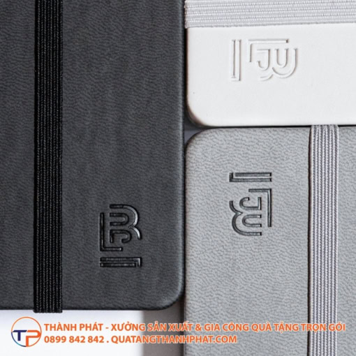 Sổ tay da in chìm logo cao cấp active - ảnh 4