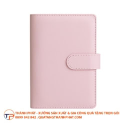 Sổ Tay Da Màu Pastel Có Ngăn Đa Năng Abunden 22 So tay da mau pastel gia tot