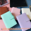 Sổ tay da màu pastel có ngăn đa năng Abunden
