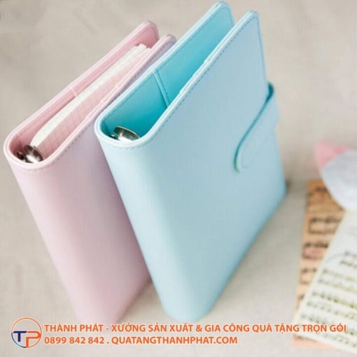 Sổ tay da màu pastel cao cấp cozy - ảnh 2