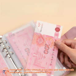 Sổ Tay Da Màu Pastel Có Ngăn Đa Năng Abunden 21 So tay da mau pastel thoi trang