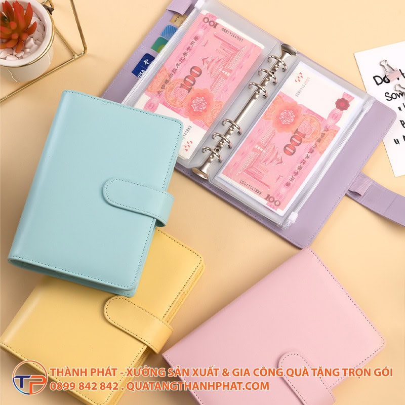 Sổ Tay Da Màu Pastel Có Ngăn Đa Năng Abunden 12 Sổ tay da màu pastel có ngăn đa năng abunden - ảnh 4