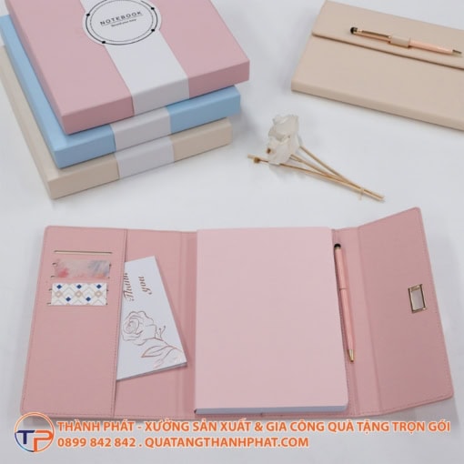 Sổ tay màu pastel có khe để thẻ the wings - ảnh 4