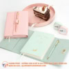 Sổ tay màu pastel có khe để thẻ The wings