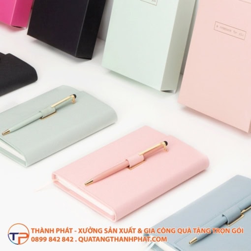 Sổ tay màu pastel có khe để thẻ the wings - ảnh 3