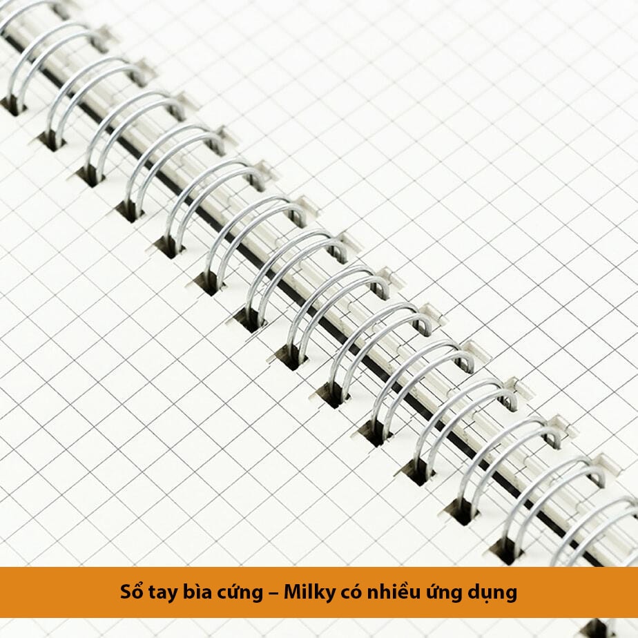 Sổ tay bìa cứng – milky có nhiều ứng dụng