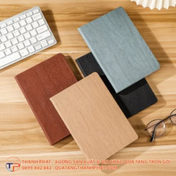 Sổ tay bìa da Wood Grain