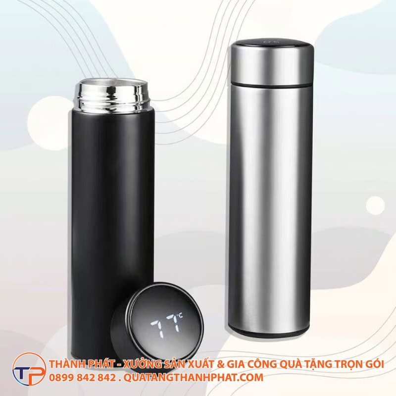 Bộ Quà Tặng Lovely: Sổ Da, Bút Ký Và Bình Giữ Nhiệt 20 Bo qua tang lovely so da but ky va binh giu nhiet cao cap