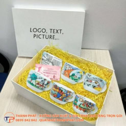 Bộ quà tặng Attractive: 6 chiếc cốc sứ và thiệp