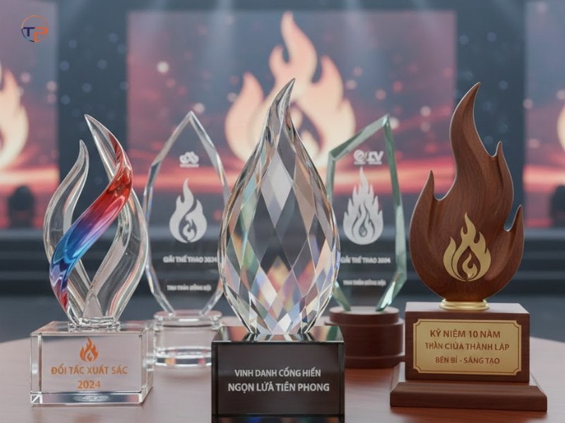 Top 5+ Mẫu Kỷ Niệm Chương In Logo Quà Tặng Đẹp, Độc Đáo 13 Kỷ niệm chương ngọn lửa