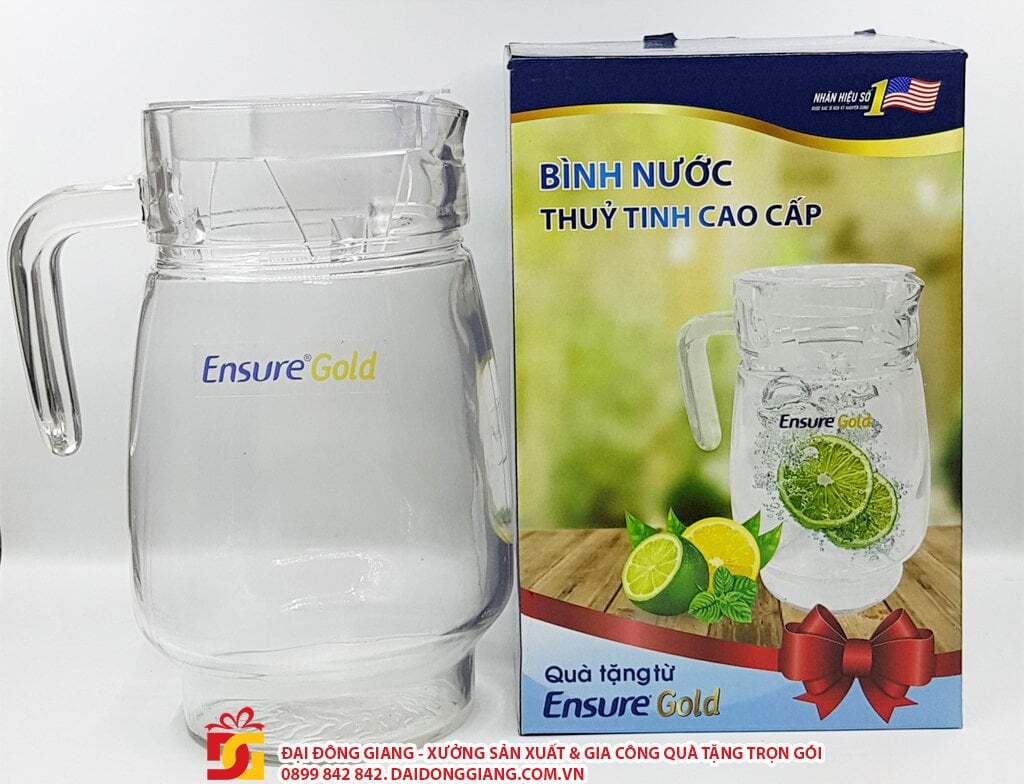 Bình thủy tinh quà tặng ensure abbott