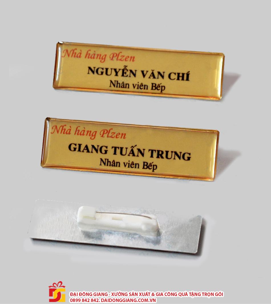 Tên huy hiệu - quà tặng công sở, quà tặng văn phòng phẩm