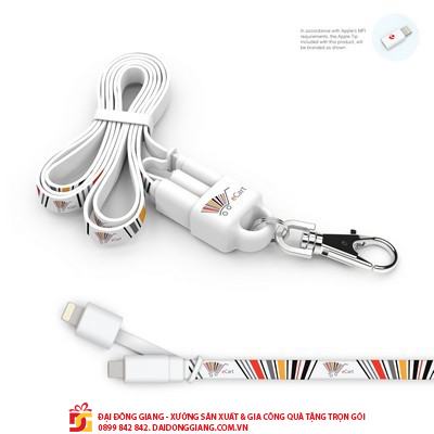 Cáp sạc và dây buộc lanyard lightning